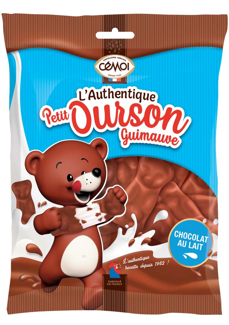 L'authentique petit ourson guimauve lait 180g Cemoi : photo du produit rappelé le 08/09/2022