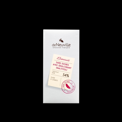 L'insouciante tablette sans sucres avec édulcorant (maltitol) De Neuville : photo du produit rappelé le 25/11/2022