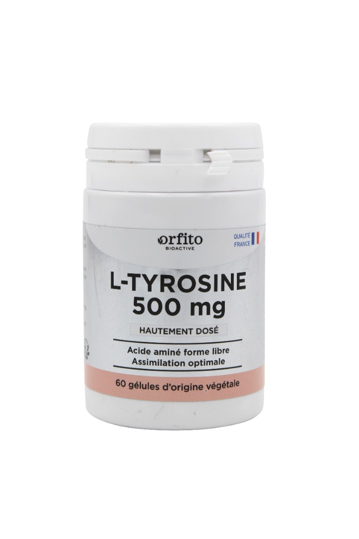 L tyrosine 500mg- 60 gélules Orfito : photo du produit rappelé le 06/09/2021