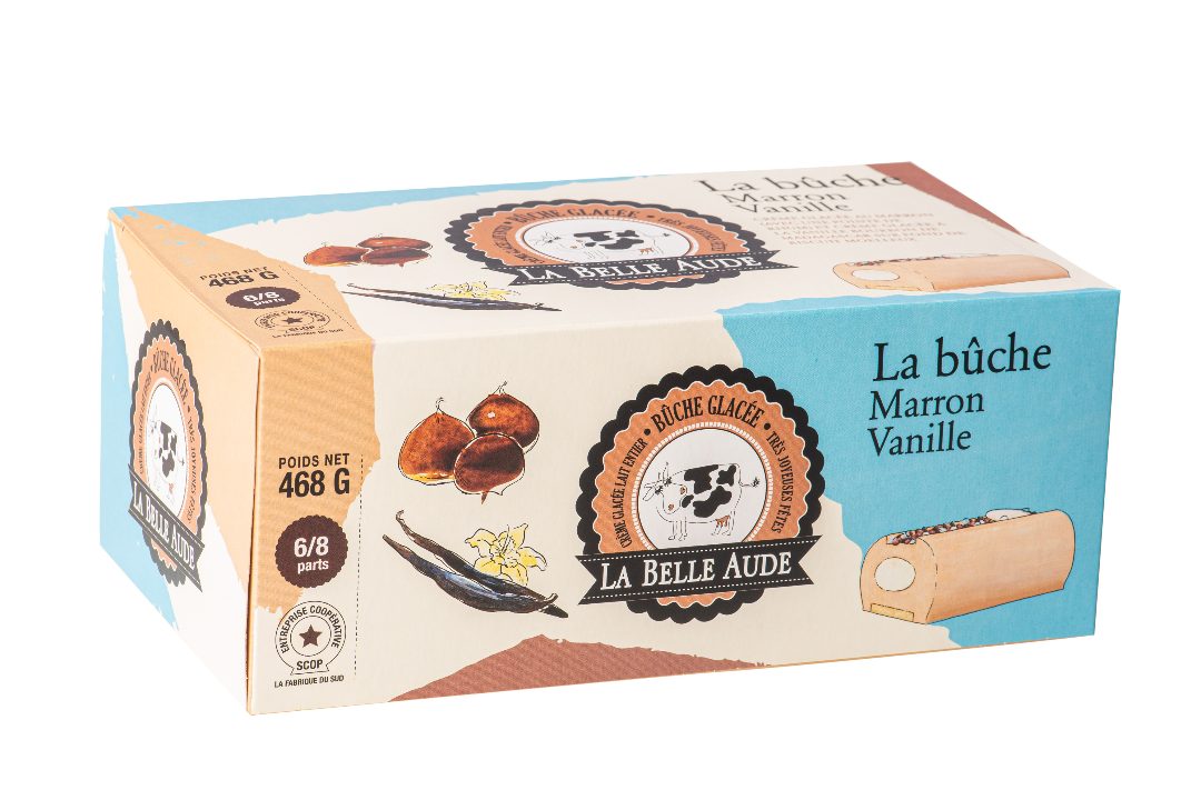 La bûche chocolat noir, mandarine kalamansi, la bûche La Belle Aude : photo 3 sur 3 du produit rappelé le 26/10/2021