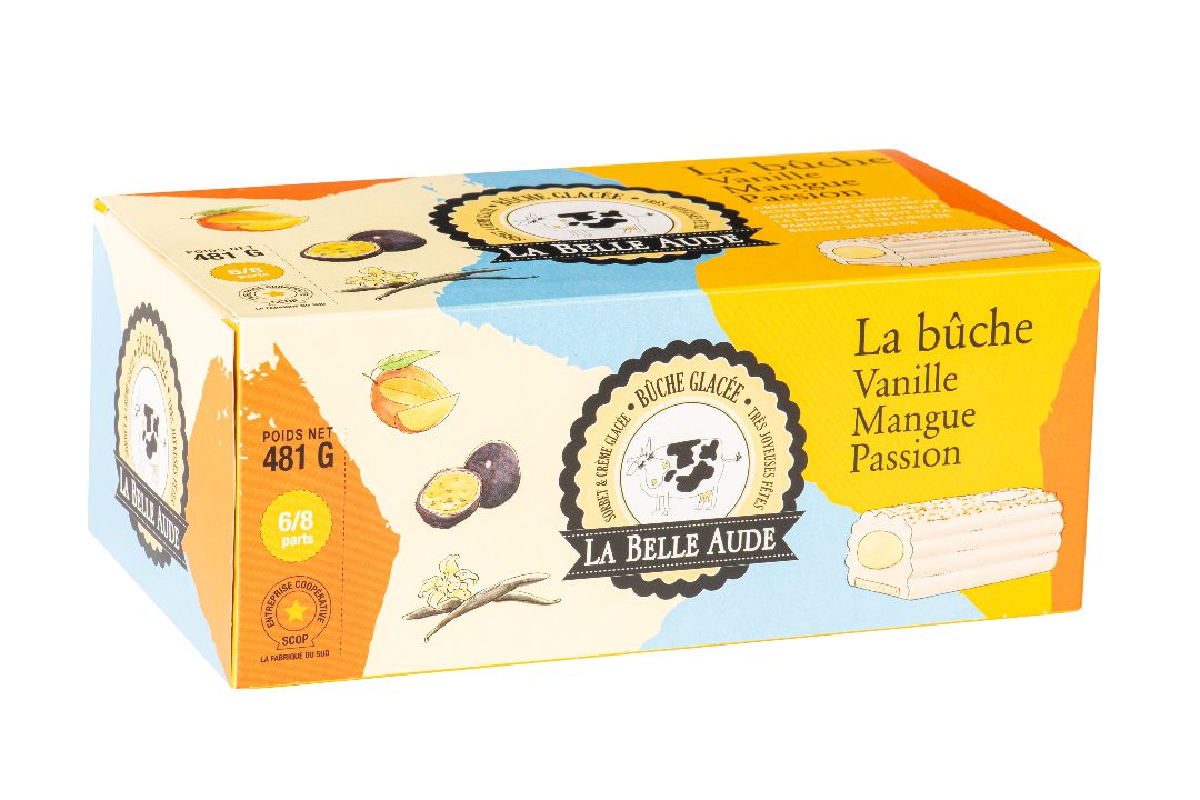 La bûche framboise groseille, chocolat blanc, la bûche La Belle Aude : photo 2 sur 3 du produit rappelé le 26/10/2021