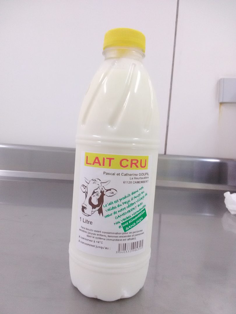 Lait cru Ferme de la Heurtaudière : photo du produit rappelé le 28/05/2021