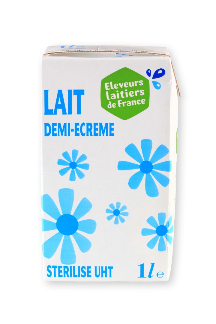 Lait demi écrémé stérilisé uht Eleveurs Laitiers de France : photo du produit rappelé le 18/05/2026