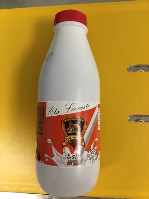 Lait entier uht Ets Leconte : photo du produit rappelé le 10/06/2022