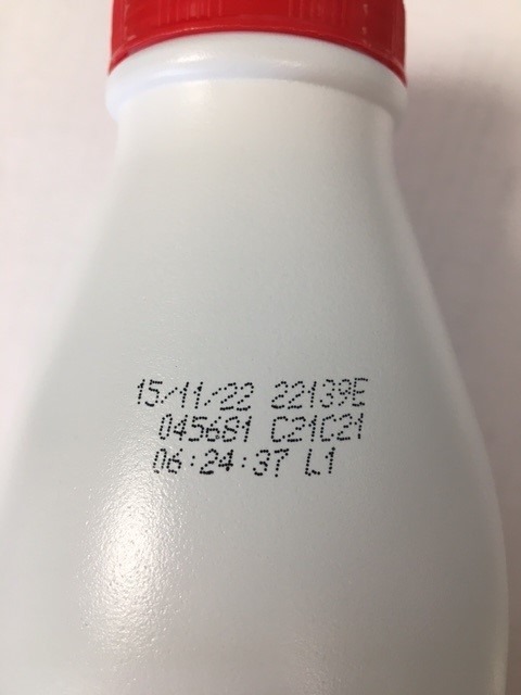 Lait entier uht Ets Leconte : photo 2 sur 2 du produit rappelé le 10/06/2022