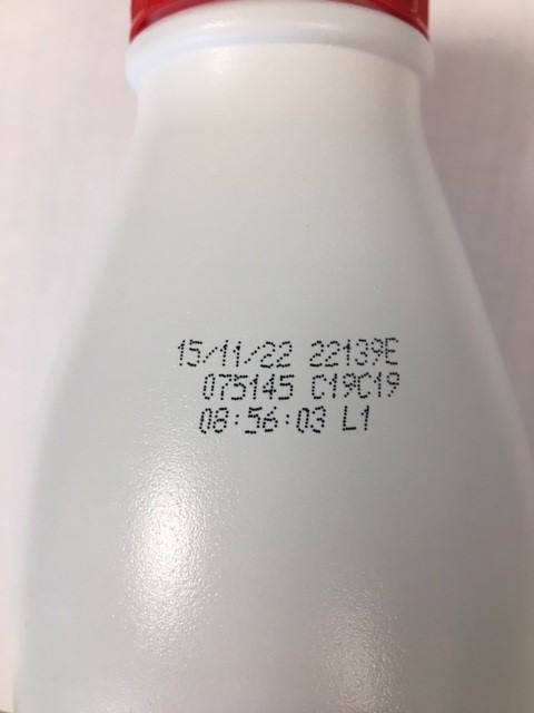 Lait entier uht Prosperite : photo 2 sur 2 du produit rappelé le 10/06/2022