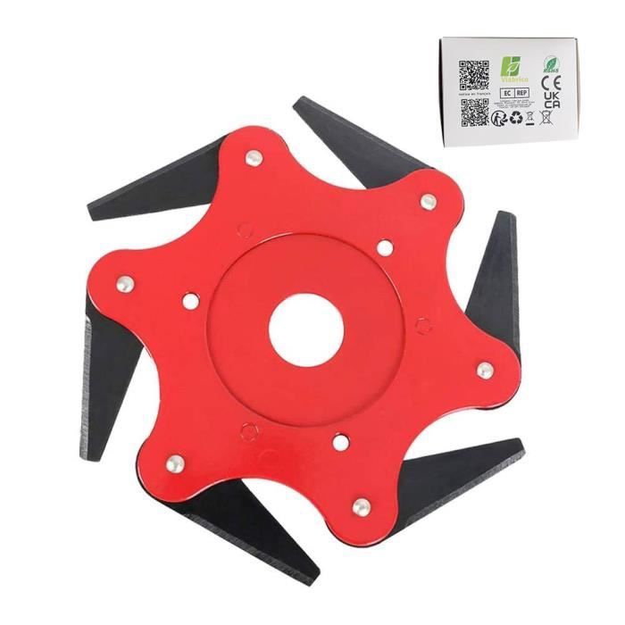 Lame 6 dents adaptable pour débroussailleuse Viabrico : photo du produit rappelé le 22/02/2024