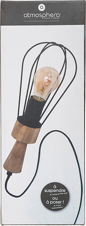 Lampe fil aisy noire - réf. 173290 Atmosphera : photo 2 sur 3 du produit rappelé le 29/08/2023