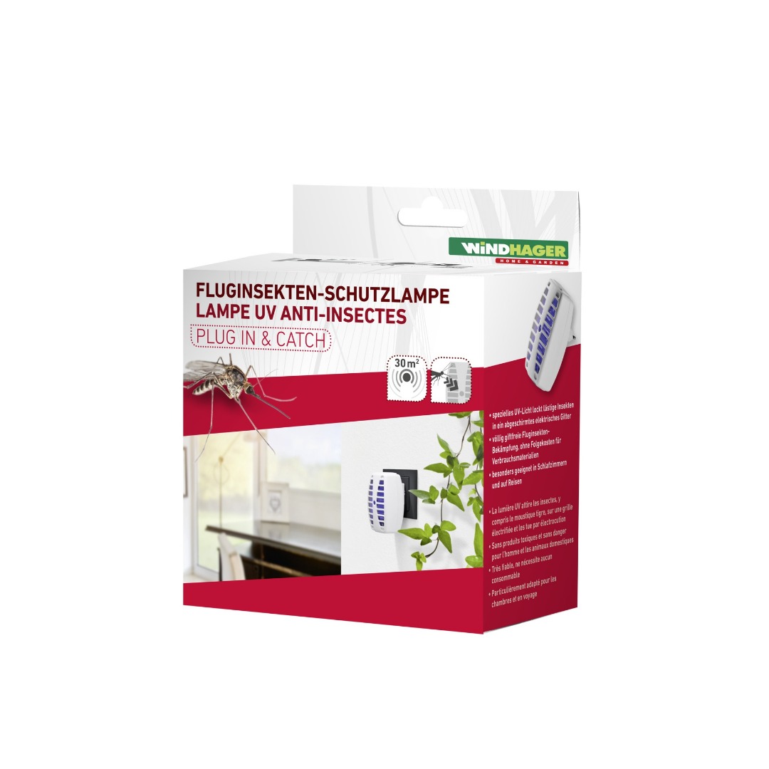 Lampe UV anti-insectes plug in & catch Windhager : photo 2 sur 2 du produit rappelé le 22/09/2022