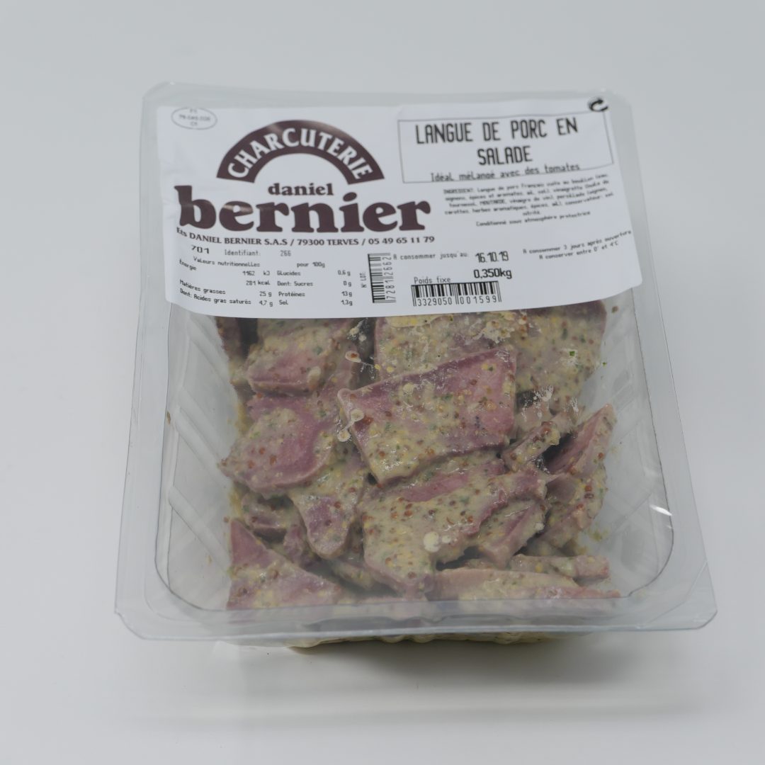 Langue de porc en sauce Charcuterie Bernier : photo du produit rappelé le 02/09/2021