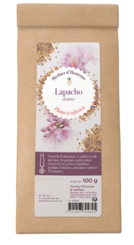 Lapacho ecorce 100g Herbier d'Hortence : photo du produit rappelé le 03/03/2023