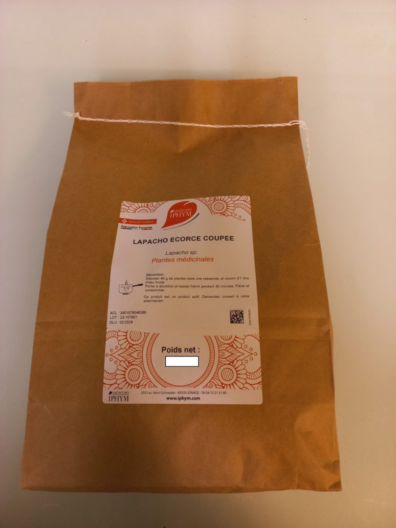 Lapacho ecorce coupe 250g Laboratoires Iphym : photo du produit rappelé le 17/04/2023