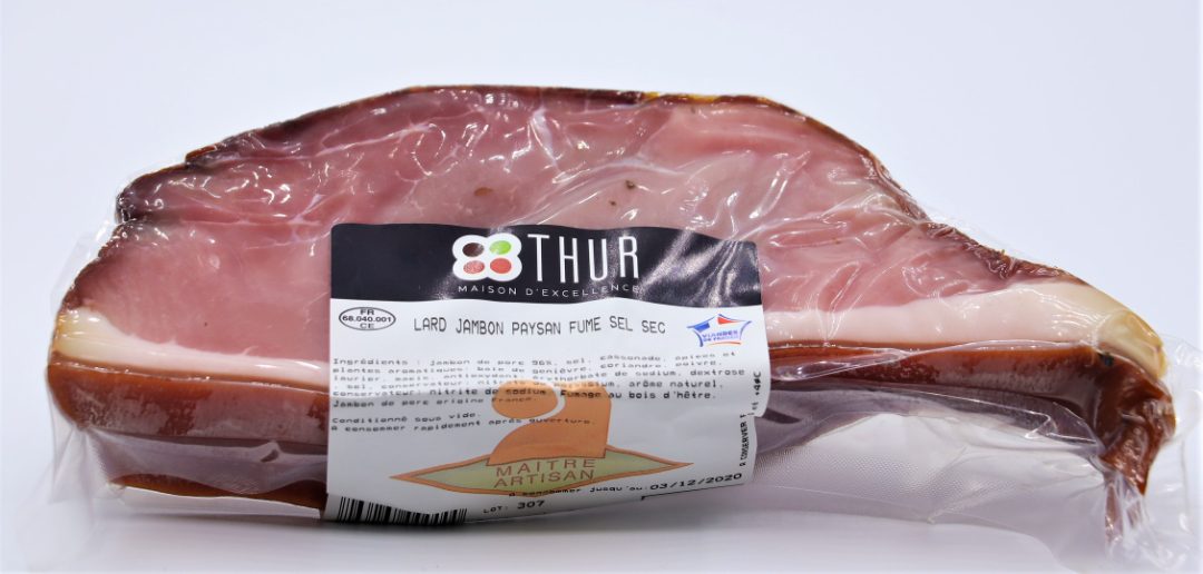 Lard jambon paysan sel sec Charcuterie de la Thur : photo du produit rappelé le 22/11/2022