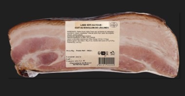 Lard roti au four cuit dans son bouillon de legumes Ker Blavet : photo du produit rappelé le 27/10/2025