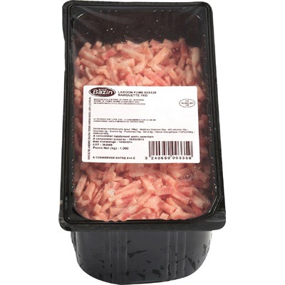 Lardons fumes 1kg sous atmosphère modifiée Andre Bazin : photo du produit rappelé le 12/03/2024