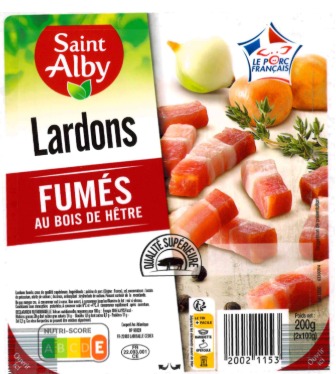 Lardons fumés Saint Alby : photo du produit rappelé le 29/05/2026