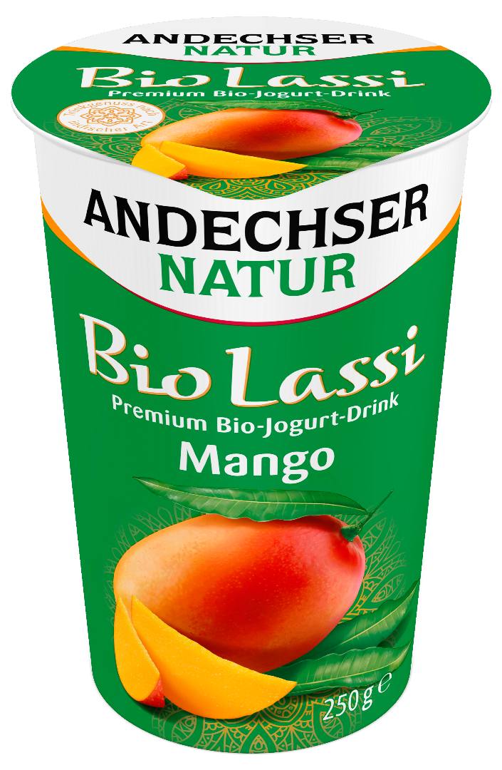 Lassi mangue 3,5% mg Andechser : photo du produit rappelé le 20/08/2024