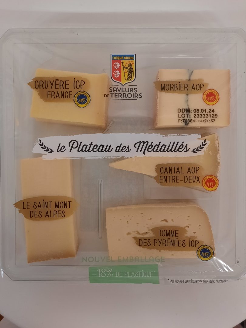 Le plateau des médaillés - saveurs de terroirs (310g) : photo du produit rappelé le 13/12/2023