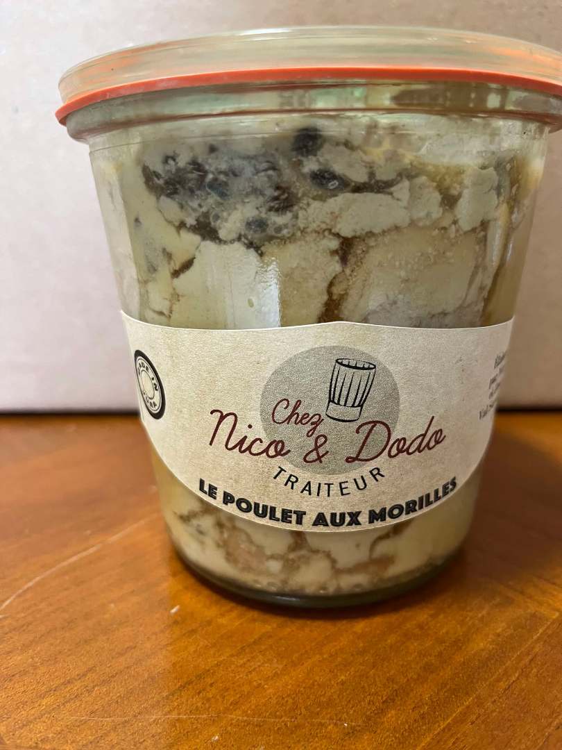 Le poulet aux morilles Chez Nico et Dodo : photo du produit rappelé le 18/04/2025
