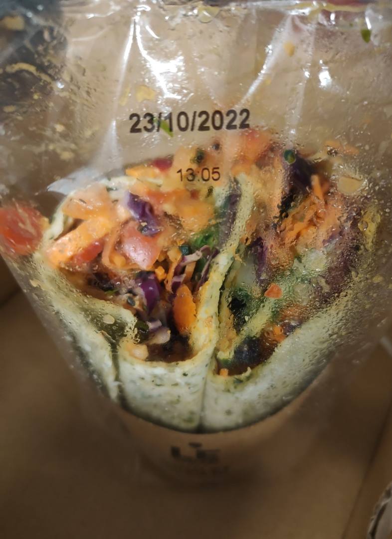 Le wrap poulet basilic Monoprix : photo 2 sur 3 du produit rappelé le 20/10/2022