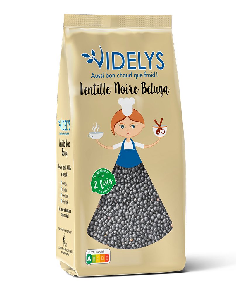 Lentille noire beluga Videlys : photo du produit rappelé le 19/11/2025
