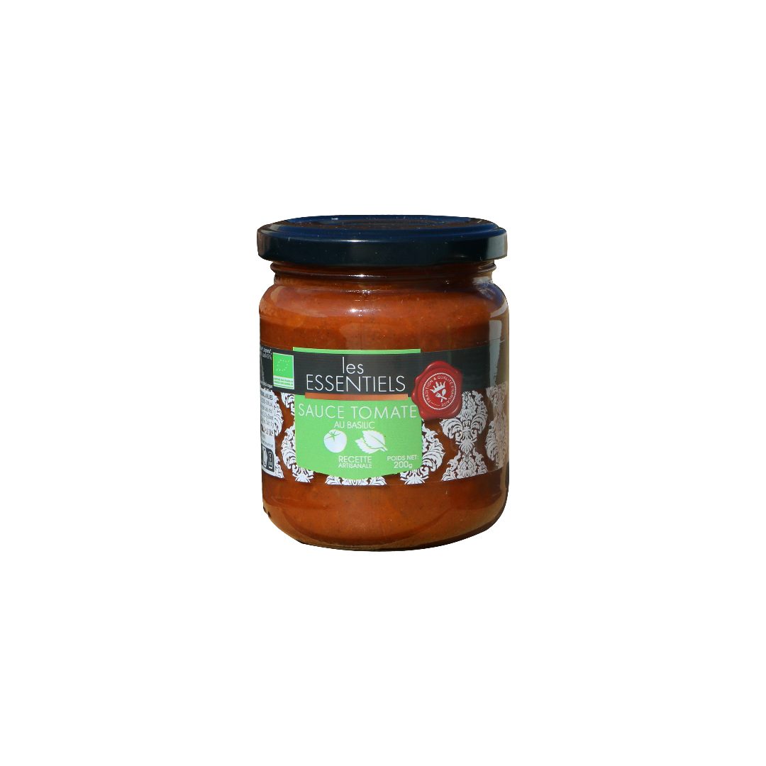 Les essentiels sauce tomates au basilic bio : photo du produit rappelé le 27/11/2024