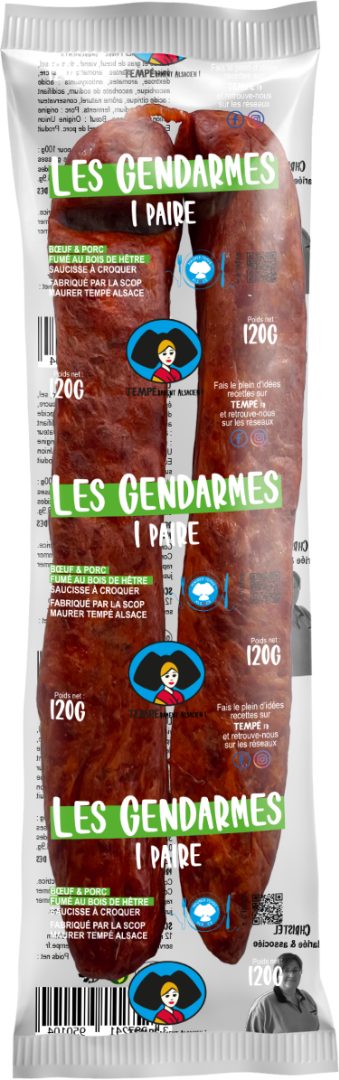 Les gendarmes 1 paires 120g Tempe : photo du produit rappelé le 04/08/2023