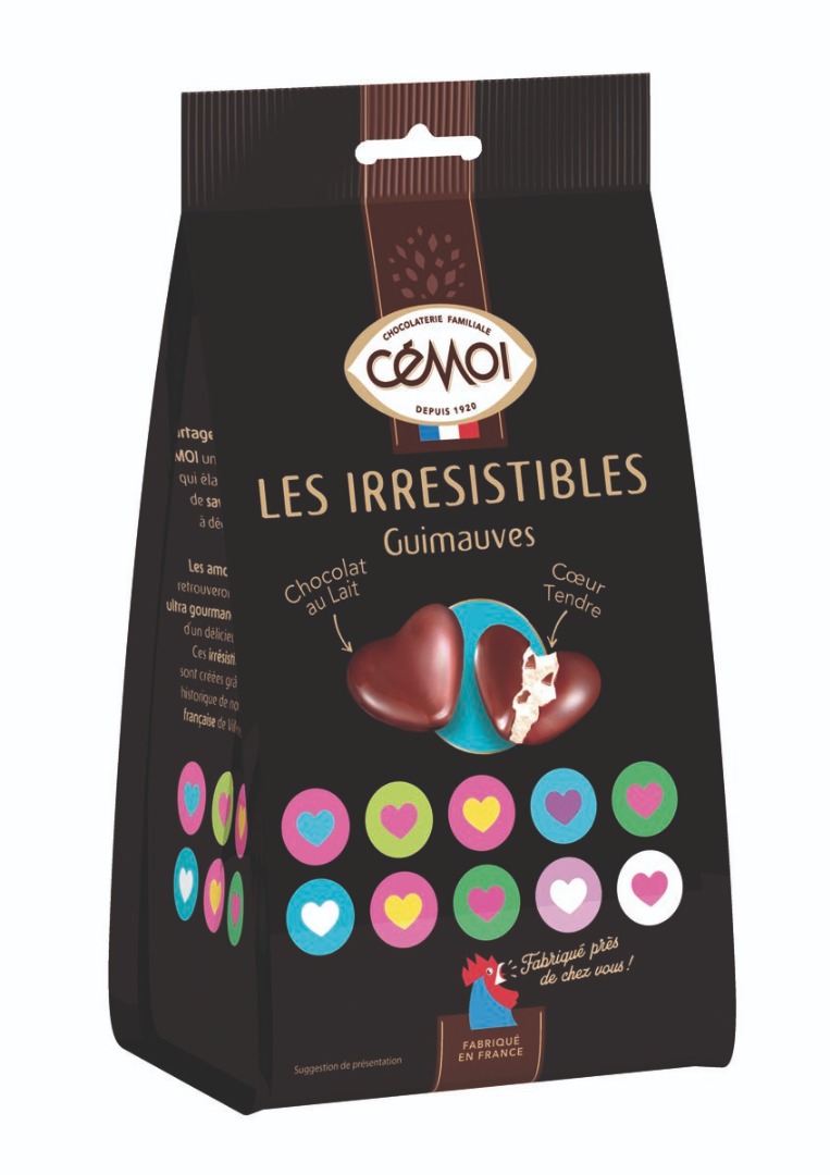 Les irresistibles coeur guimauve 197g Cemoi : photo du produit rappelé le 12/09/2022