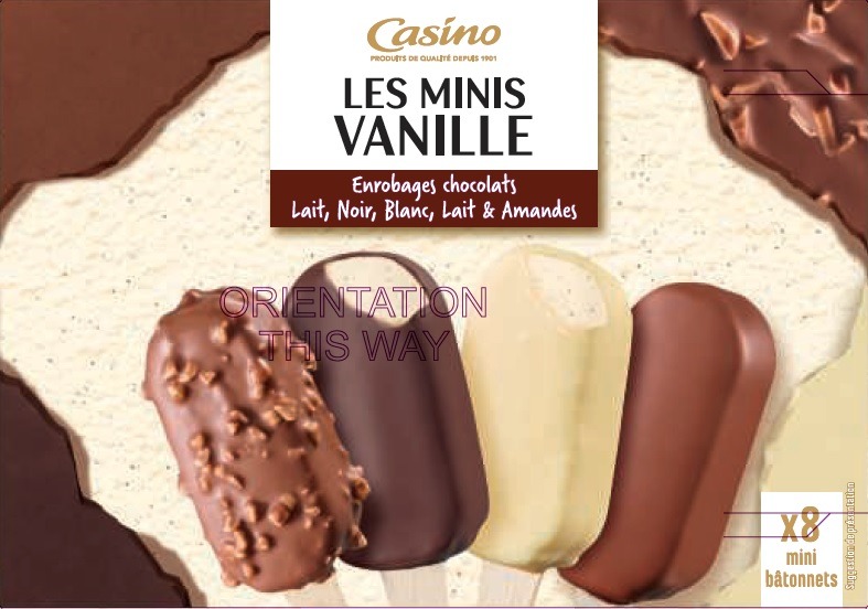 Les minis vanille enrobages chocolats lait, noir, blanc, lait Casino : photo du produit rappelé le 03/02/2022