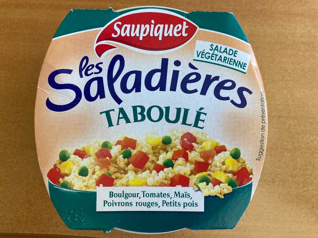 Les saladières - taboulé - salade végétarienne Saupiquet : photo du produit rappelé le 11/07/2022