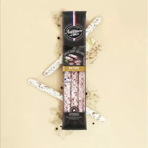 Les saucisses sèches Auvernou : photo du produit rappelé le 12/09/2023