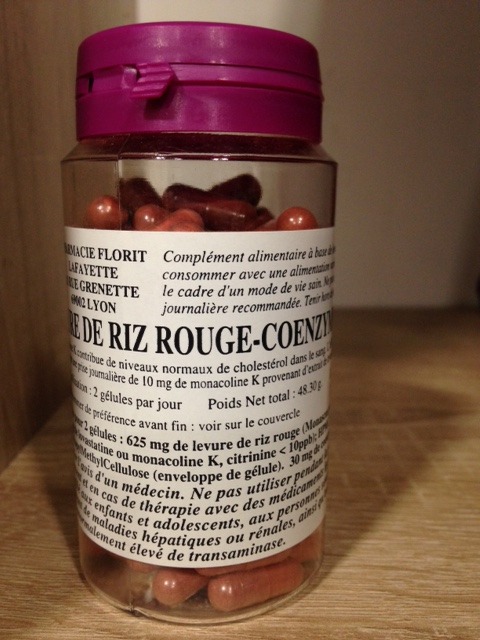 Levure de riz rouge-coenzyme q10 Pharmacie Florit Lafayette : photo du produit rappelé le 23/09/2021