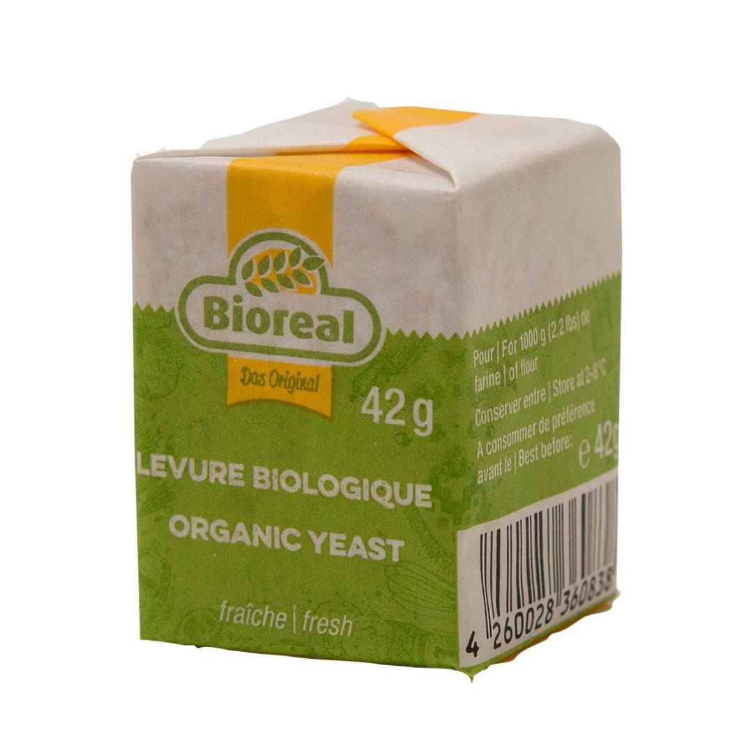 Levure fraîche en cube 42g bio Bioreal : photo du produit rappelé le 16/11/2022