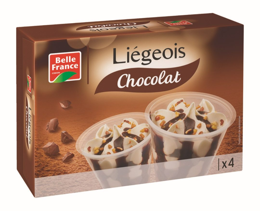 Liegeois chocolat belle France etui 4 x 125 ml : photo du produit rappelé le 10/06/2021