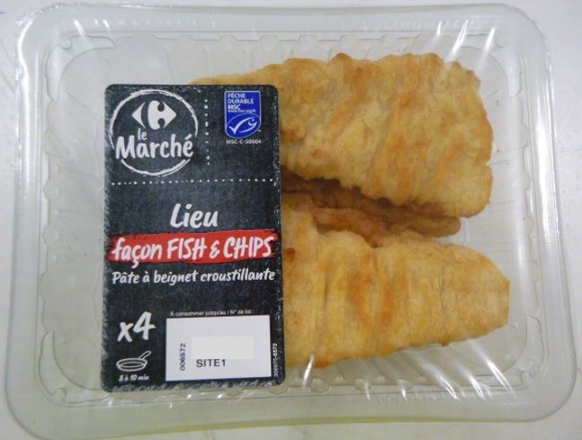 Lieu façon fish & chips msc Carrefour le Marché : photo du produit rappelé le 11/08/2025