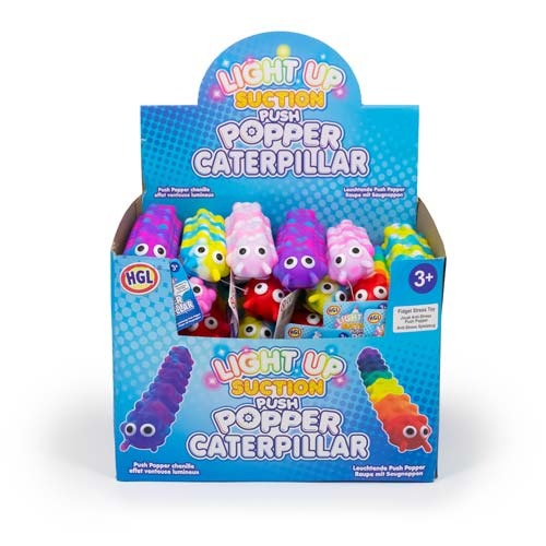 Light up suction push popper caterpillar HGL : photo 2 sur 2 du produit rappelé le 14/08/2024