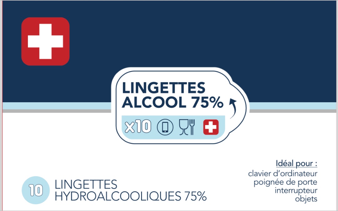 Lingettes hydroalcooliques Siroco : photo 1 sur 2 du produit rappelé le 11/02/2022