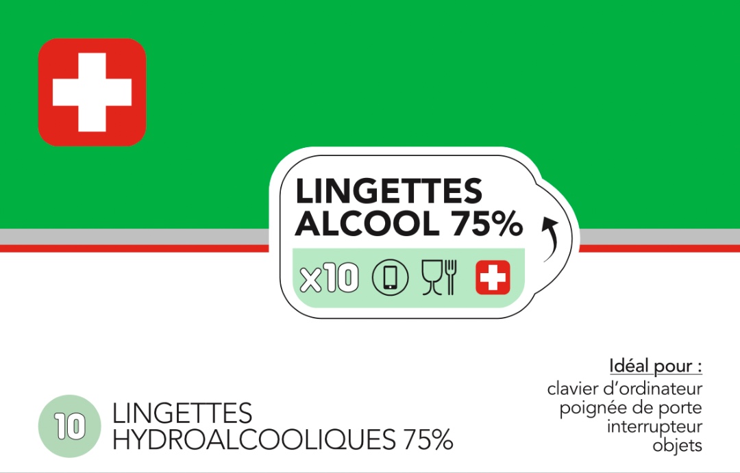 Lingettes hydroalcooliques Siroco : photo 2 sur 2 du produit rappelé le 11/02/2022