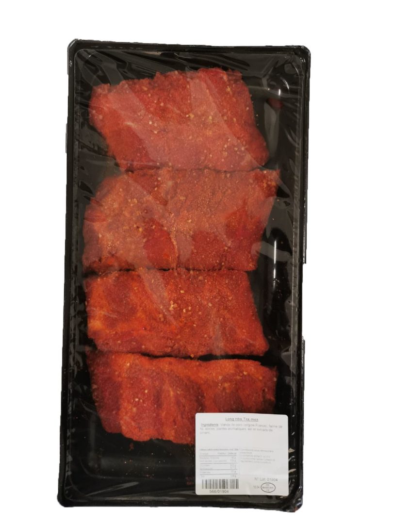 Long ribs tex-mex Cochonnailles du Haut-Bois : photo du produit rappelé le 07/10/2021