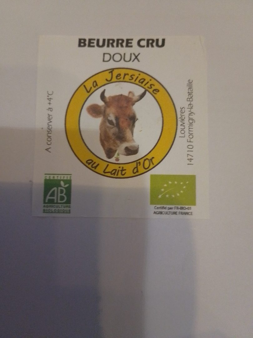 Lot beurre 06/02/2025 La Jersiaise au Lait d'Or : photo du produit rappelé le 29/01/2025