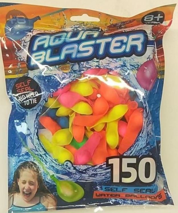 Lot de 150 ballons Aqua Blaster : photo du produit rappelé le 31/10/2024