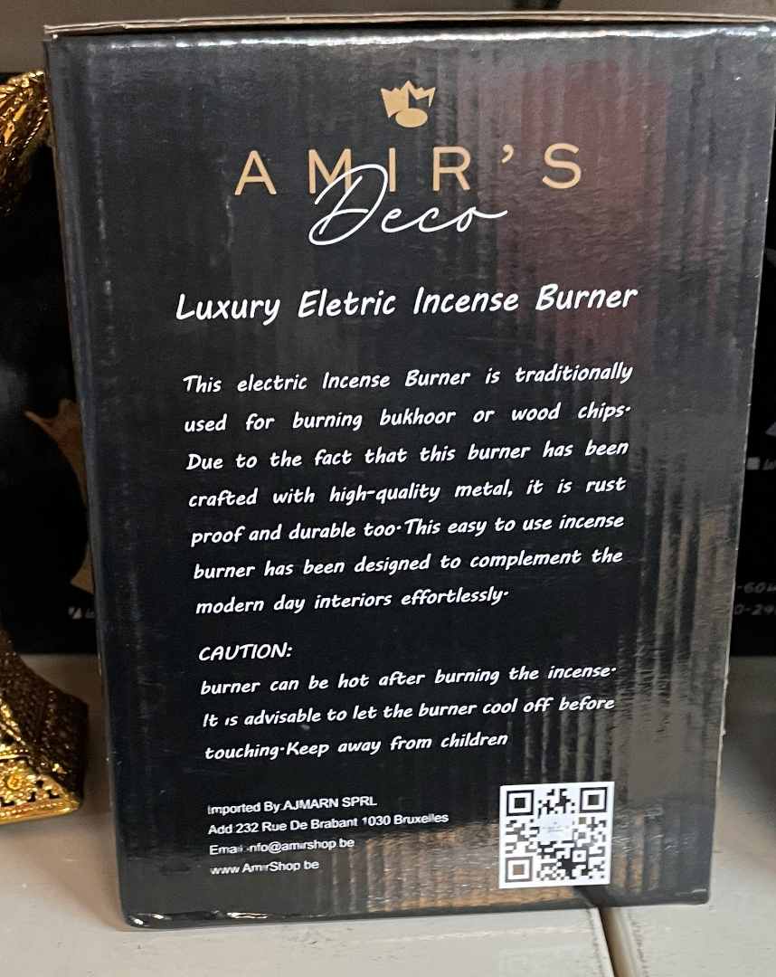 Luxury electric incense burner Amir's Deco : photo 2 sur 4 du produit rappelé le 24/05/2022