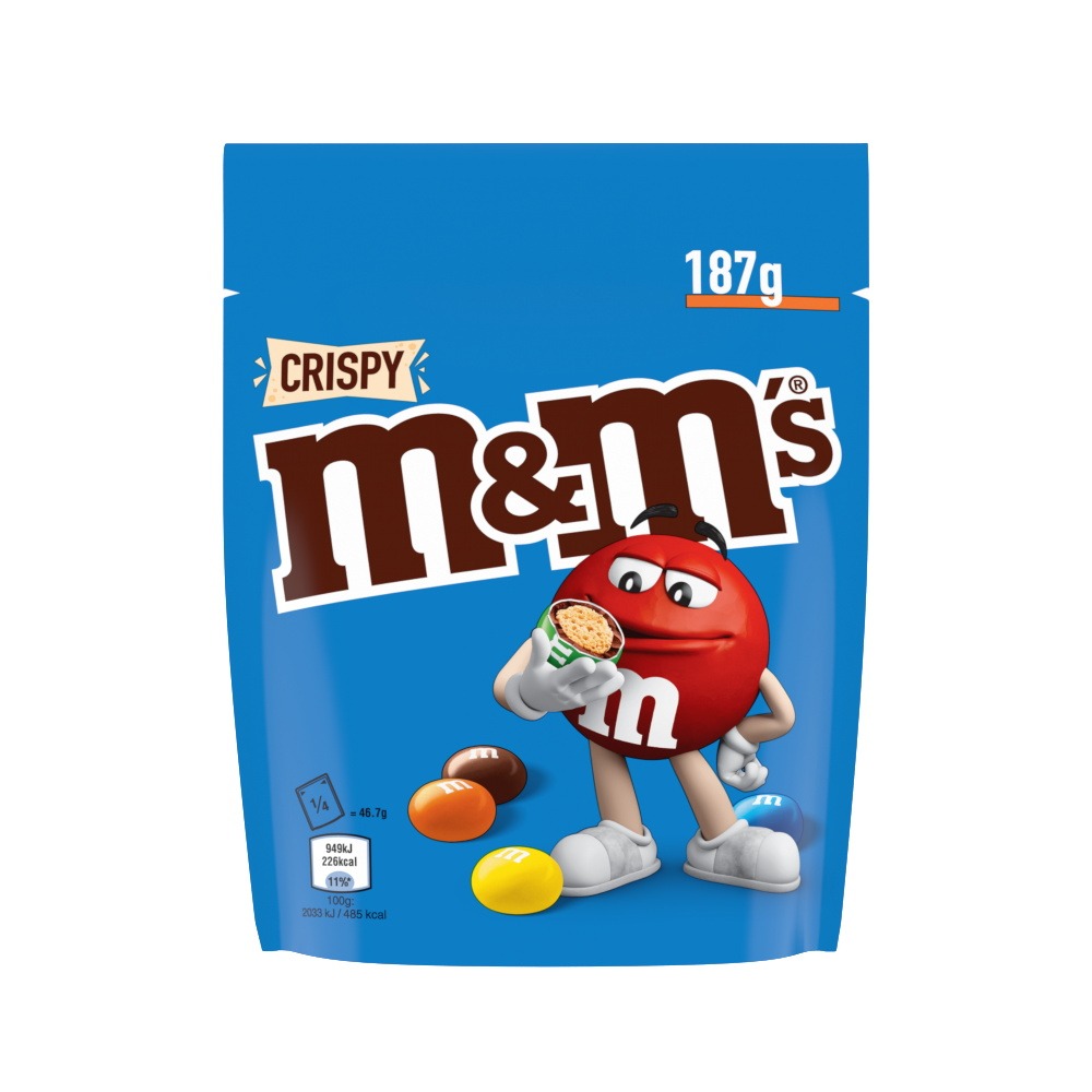 M&m's crispy 187g : photo du produit rappelé le 05/08/2021