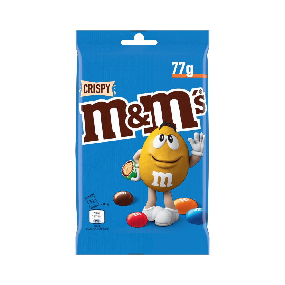M&m's crispy 77g : photo du produit rappelé le 05/08/2021