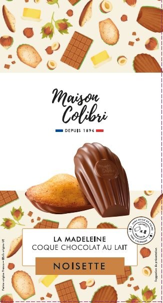 Madeleine coque chocolat noir classique et madeleine Maison Colibri : photo 2 sur 2 du produit rappelé le 02/11/2021