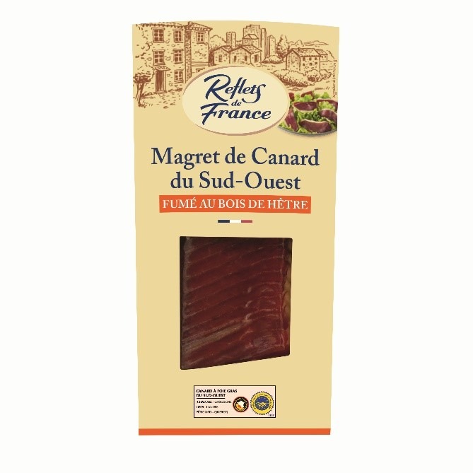 Magret de canard du sud-ouest fumé au bois de hêtre Reflets de France : photo du produit rappelé le 23/01/2026