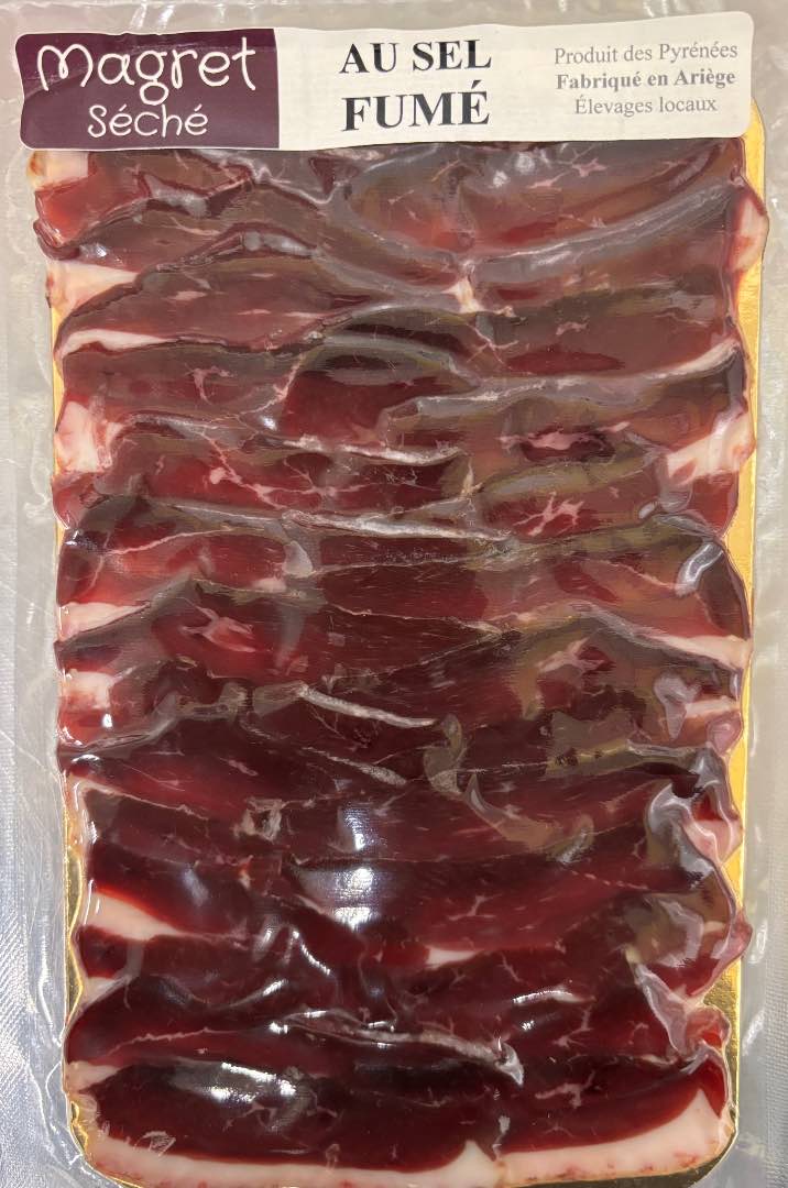 Magret de canard séché au sel fumé, tranché sous-vide Magrada : photo du produit rappelé le 29/11/2024