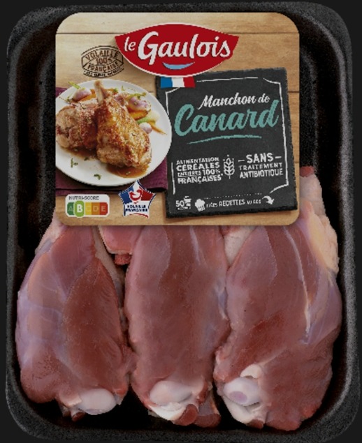 Manchon de canard Le Gaulois : photo du produit rappelé le 16/01/2023