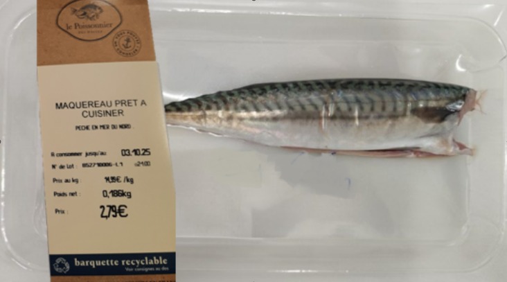 Maquereau prêt a cuisiner Grand Frais : photo du produit rappelé le 14/11/2025