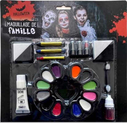 Maquillage de famille halloween B&M France Sas : photo du produit rappelé le 26/01/2022